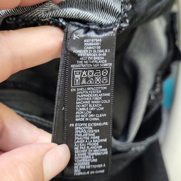 Womens Black Mid Rise Denim Skinny Jeans Size 30 Western Rodeo Cowgirl Glam - Picture 6 of 9